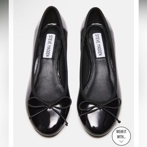 Cherish Black Patent shoes STEVE MADDEN SZ 7
